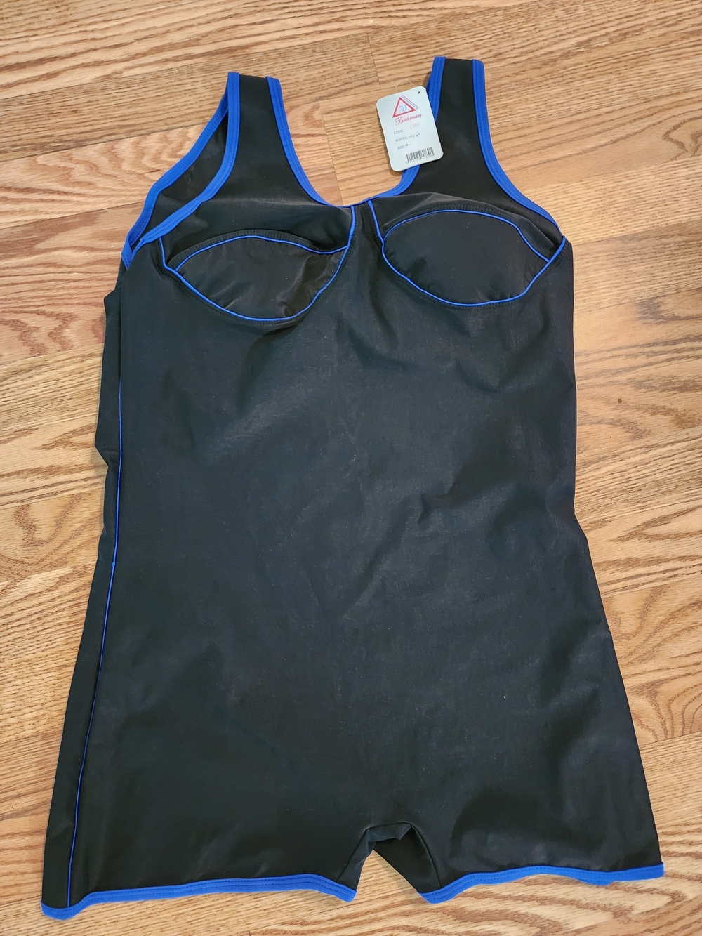Black & Blue Trim One-Piece Women’s Swim Suit